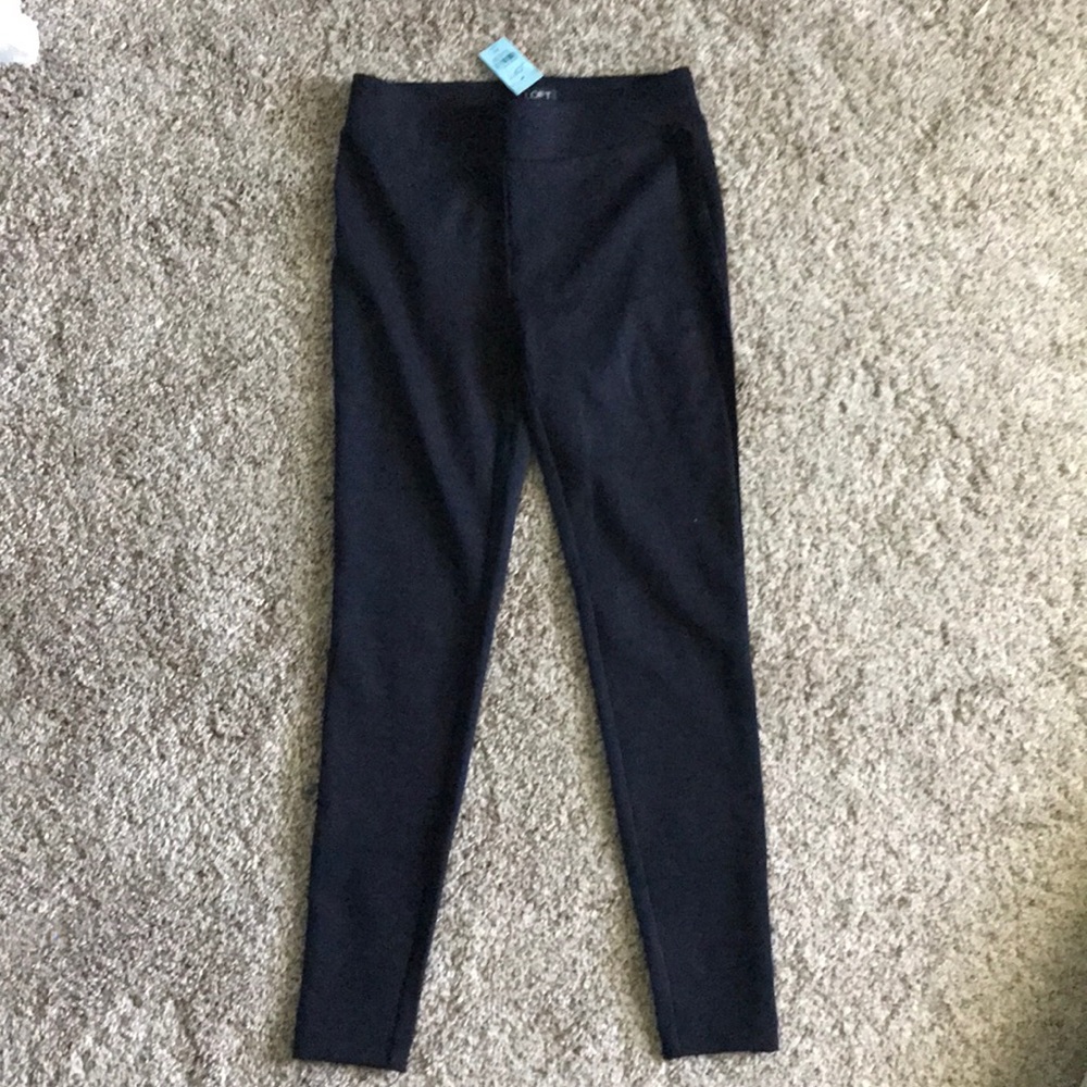 LOFT petite tuxedo stripe leggings